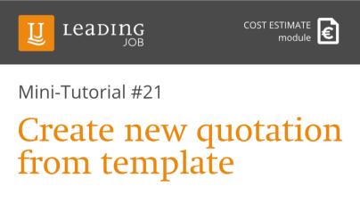 LEADING Job  - How to #21 CREATING AN OFFER - Agency software tutorial